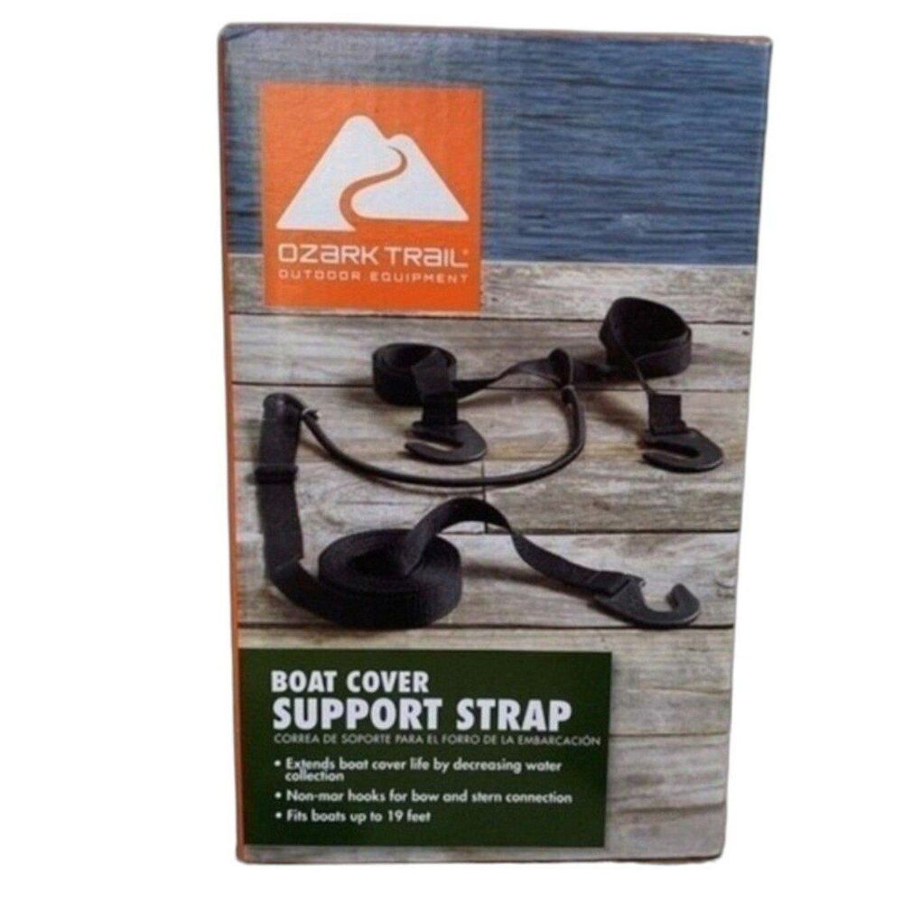 Boat Cover Support Strap Up 19 feet, Black in Color, New